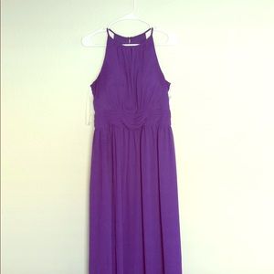 Purple David’s Bridal Bridesmaid Dress